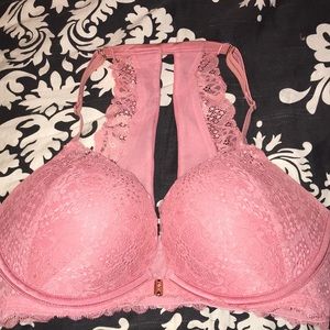 Pink Victoria Secret date push up bra